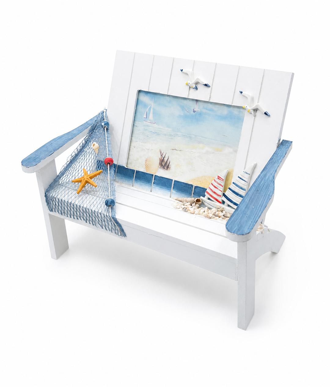 Coastal Bench Photo Frame