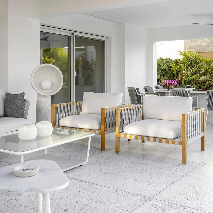 Sculptural White Floor Lamp
