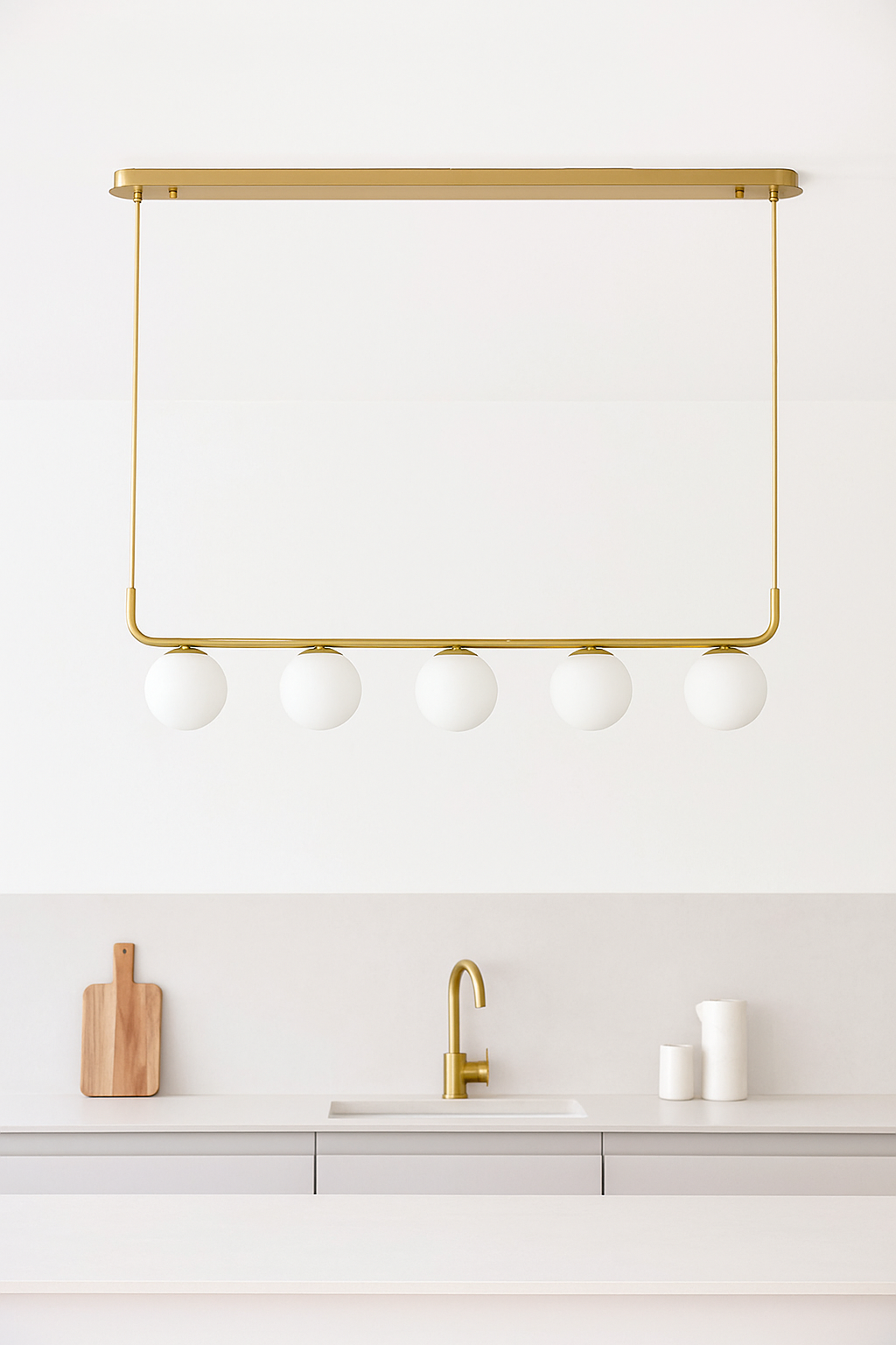 Modern Linear Globe Pendant Light
