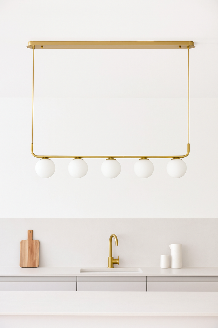 Modern Linear Globe Pendant Light