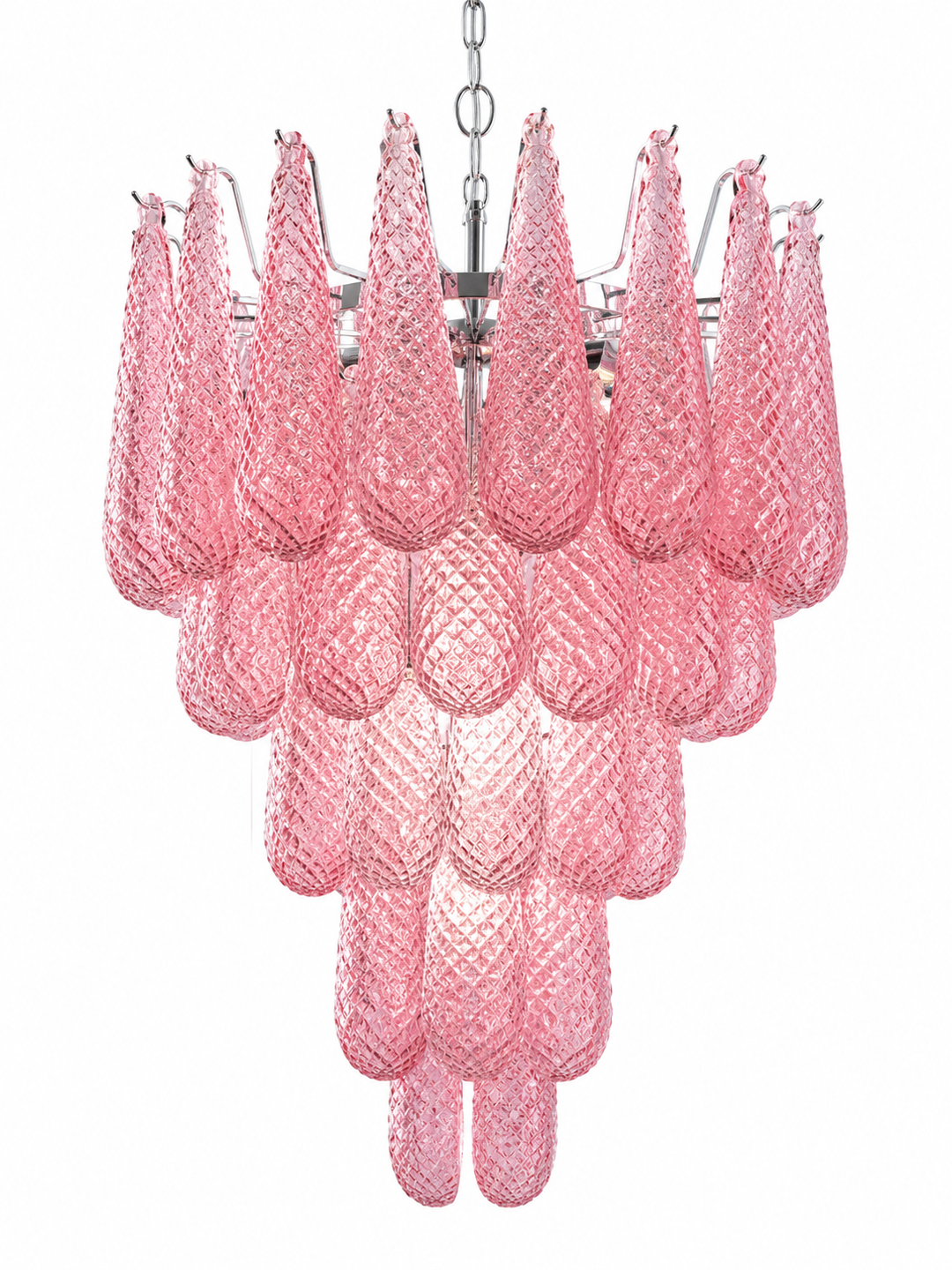 Pink Morano Chandelier