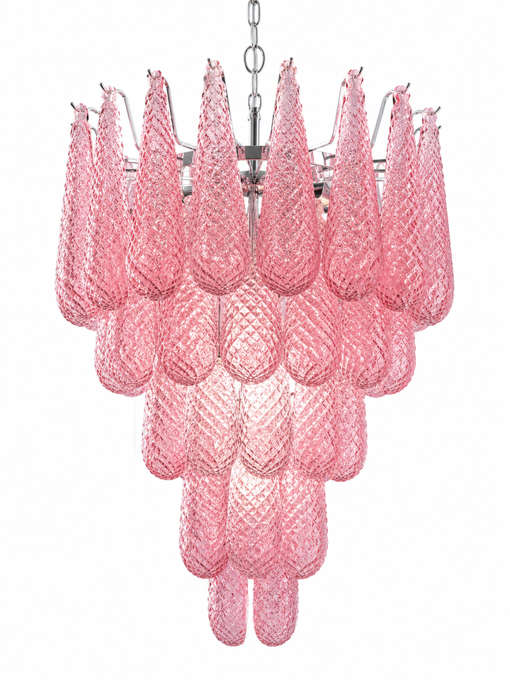 Pink Morano Chandelier