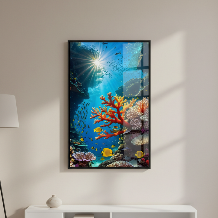 Colorful Ocean Animals Canvas Wall Art