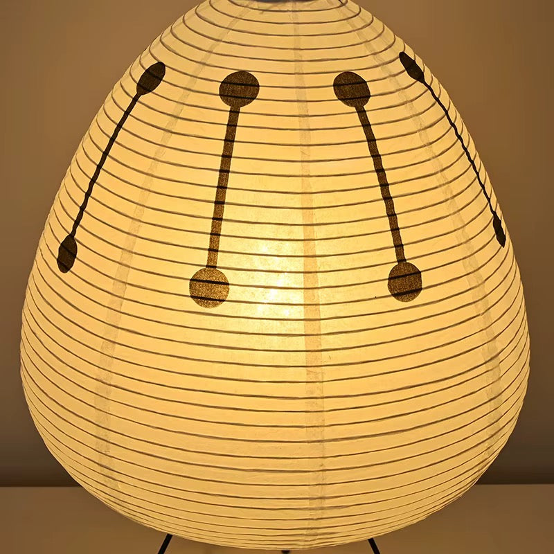 White Sculptural Tripod Table Lamp