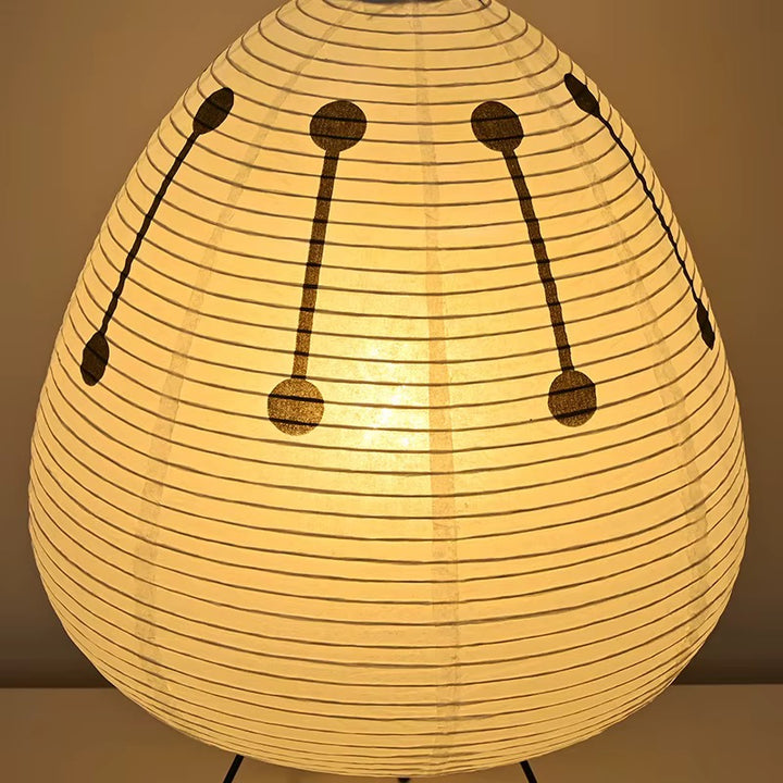 White Sculptural Tripod Table Lamp