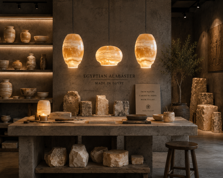 Amber Onyx Glass Triple Pendant Light Collection