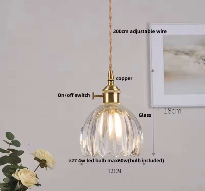 Antique-Style Glass Pendant