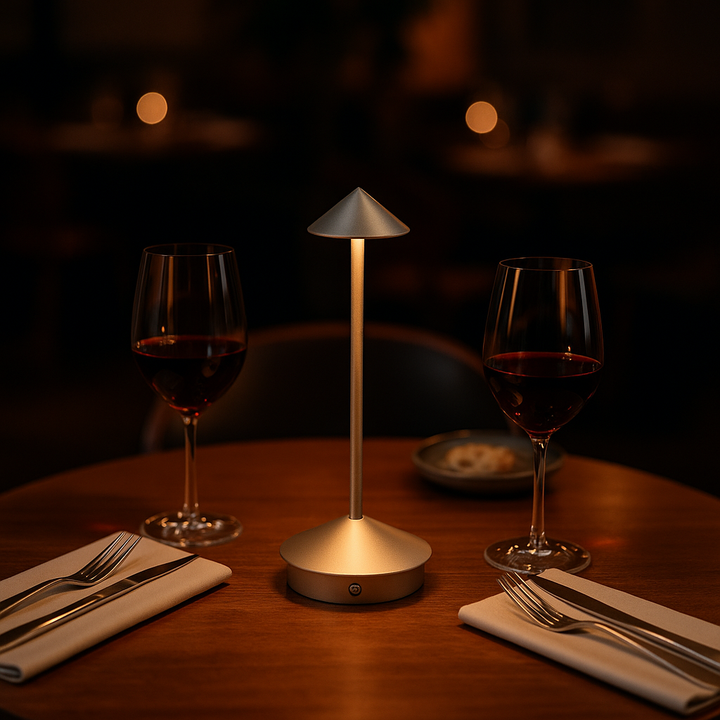 Modern Metallic Table Lamp