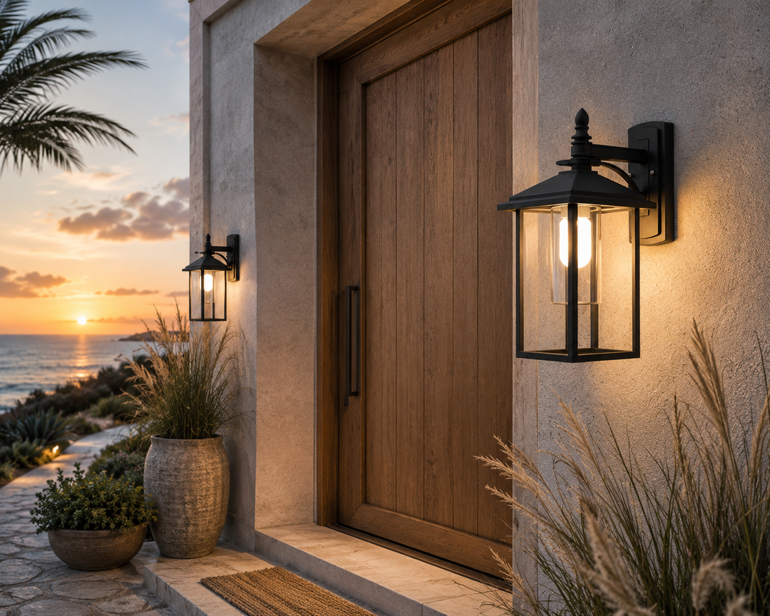 Harbor Outdoor Wall Lantern Close-Up