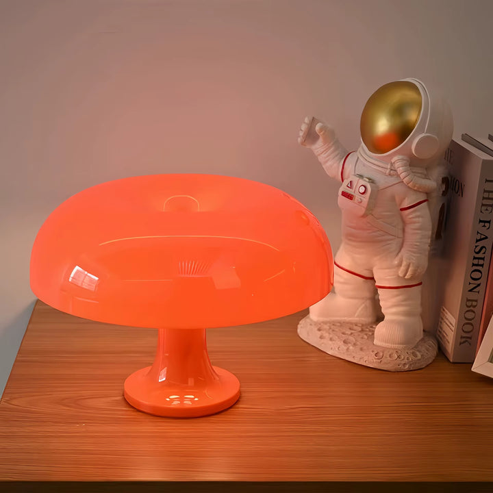 Modern Orange Mushroom Table Lamp