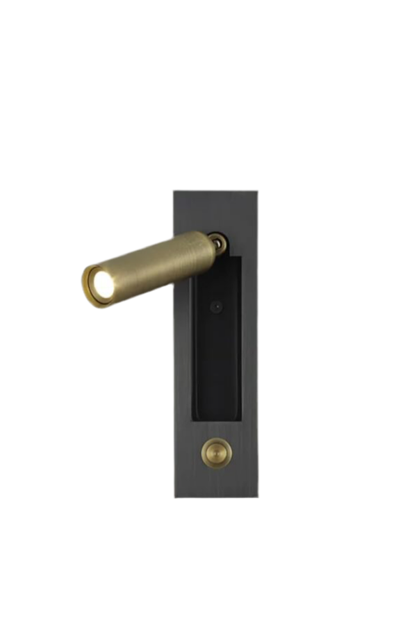 Modern Adjustable Wall Light with Brass Finish