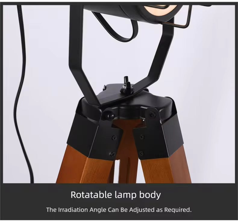 Industrial Tripod Floor Lamp