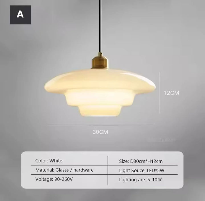 Opal Glass Pendant Light Trio