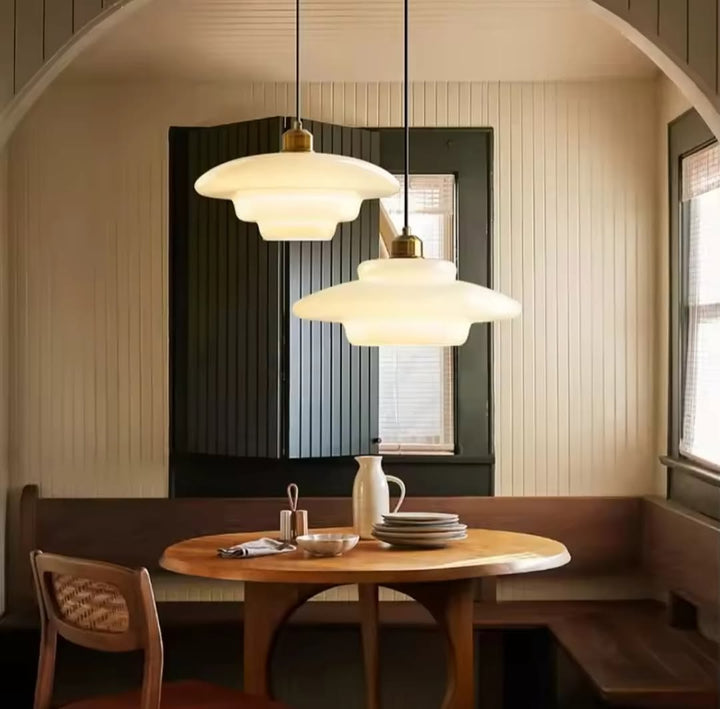Opal Glass Pendant Light Trio