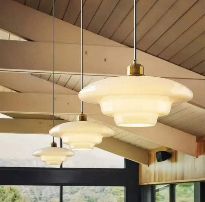 Opal Glass Pendant Light Trio