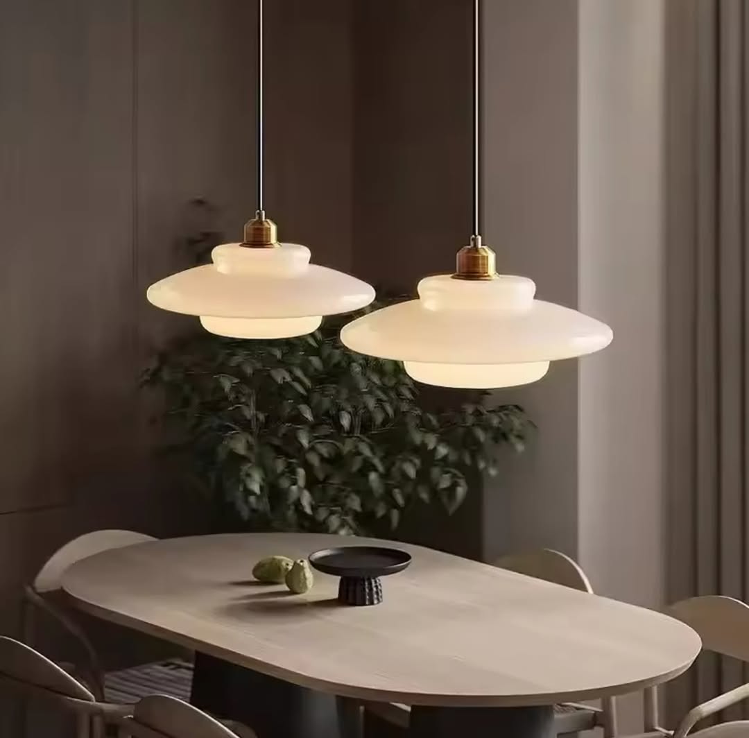 Opal Glass Pendant Light Trio