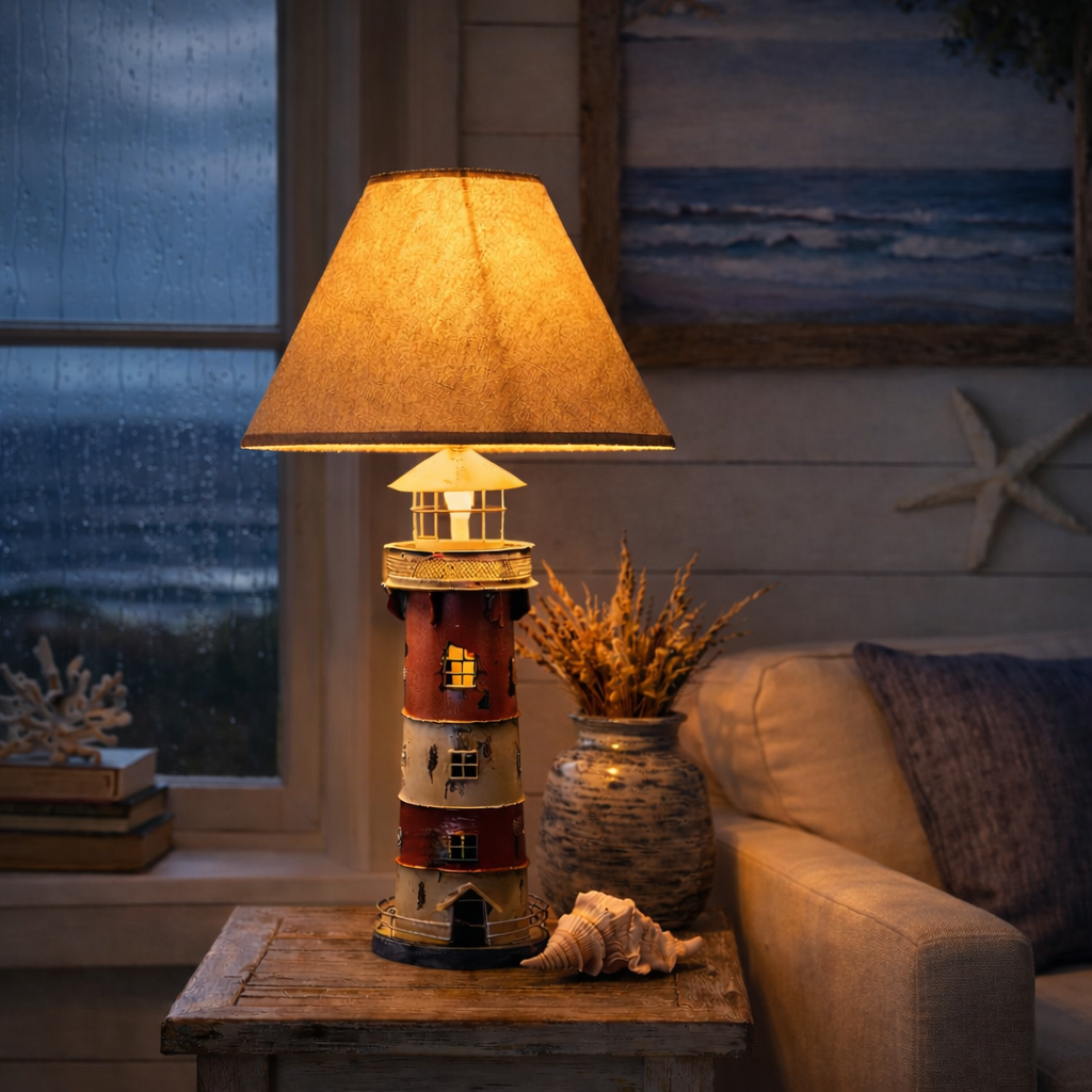 Harbor Lighthouse Table Lamp – Coastal Style