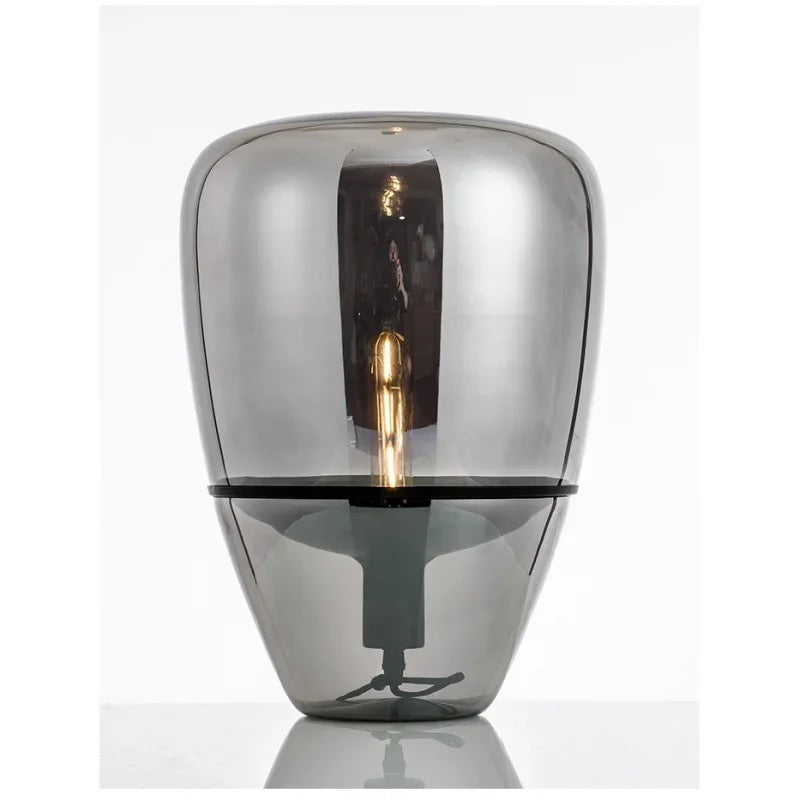 Smokey Glass Table Lamp