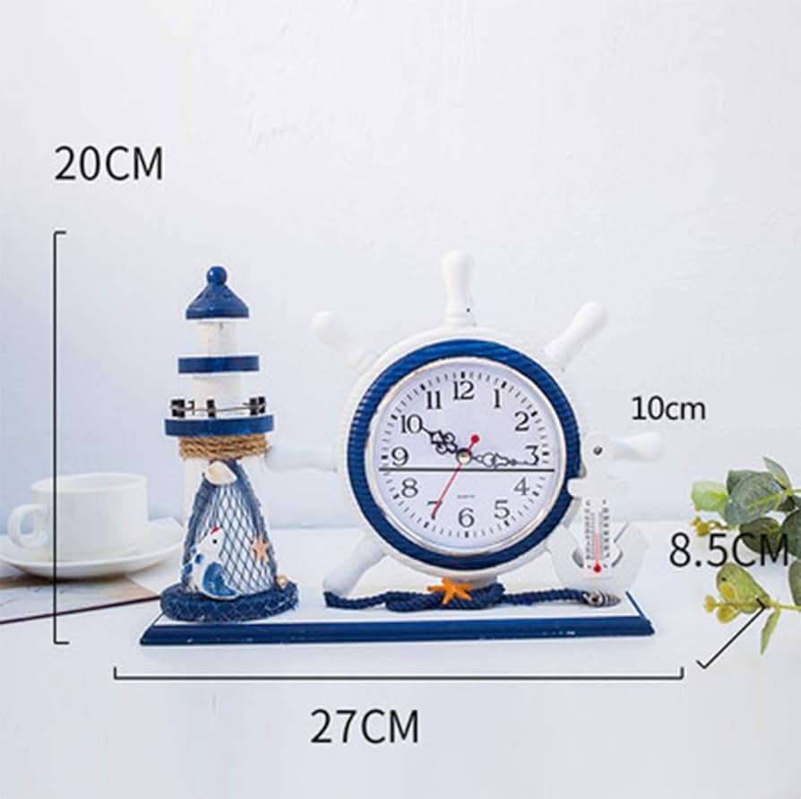 Nautical Table Clock Set