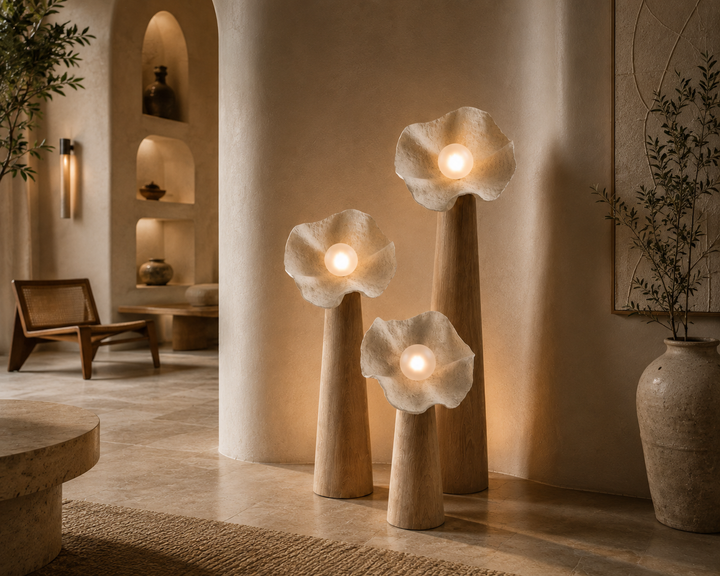 Organic Floral Sculptural Floor Lamp