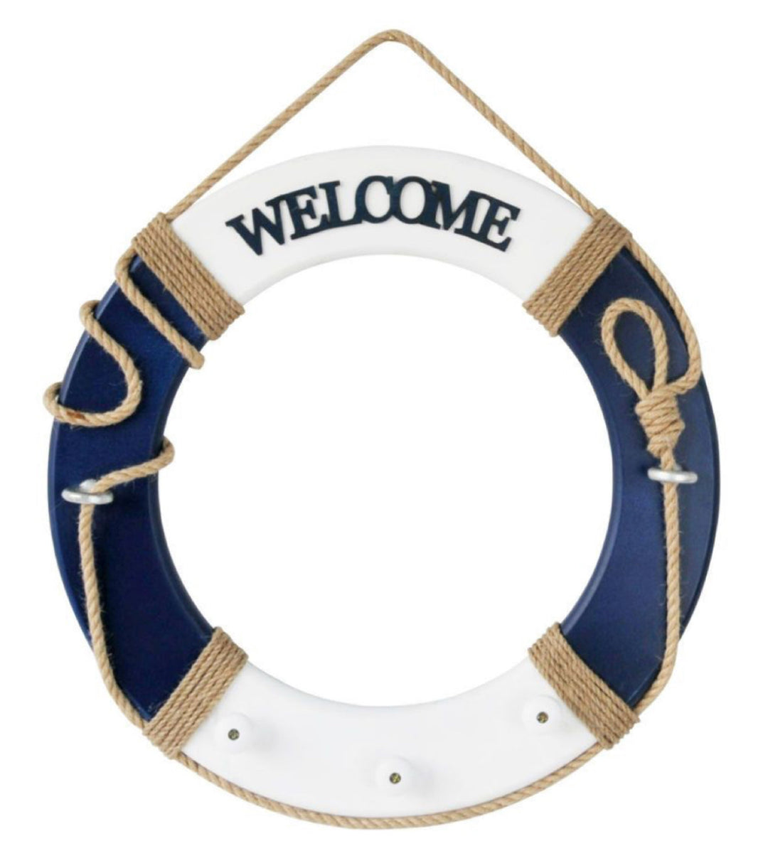 Nautical Welcome Lifebuoy Wall Decor