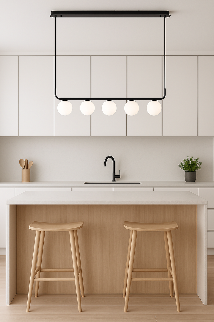 Modern Linear Globe Pendant Light