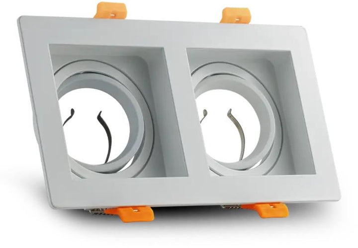 Double Recessed Ceiling Downlight Frame Aluminum
