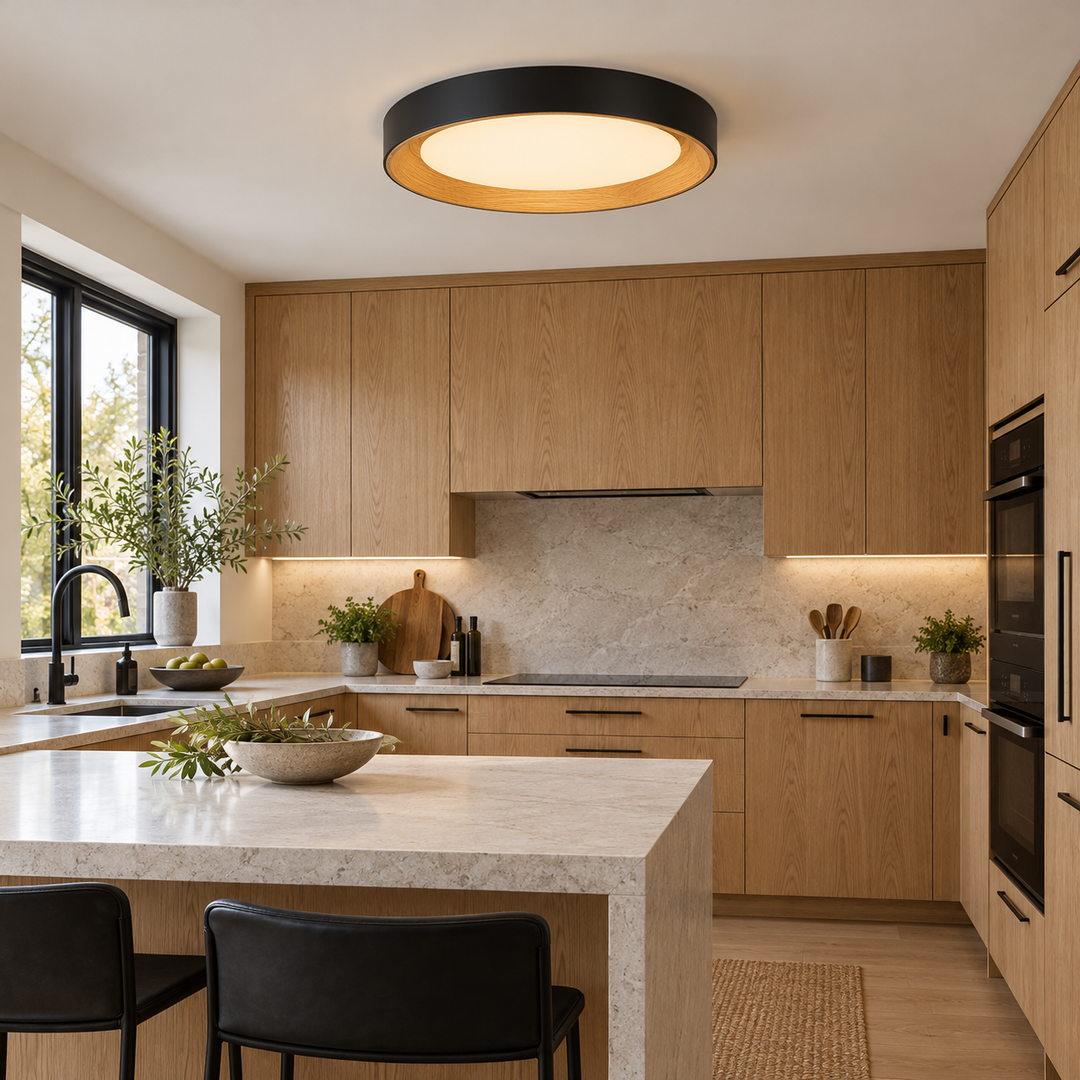 Modern Two-Tone Circular Ceiling Light