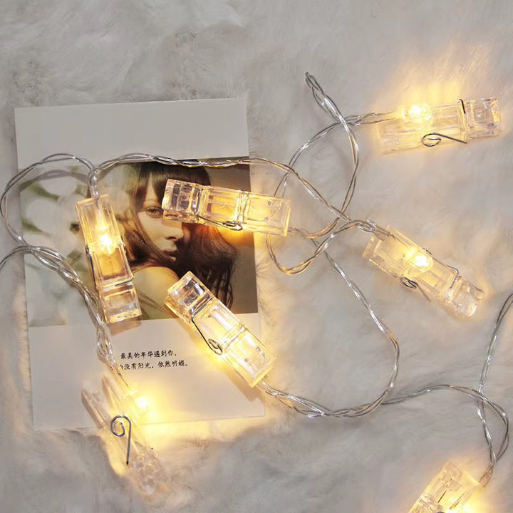 Warm White Photo Clip String Lights