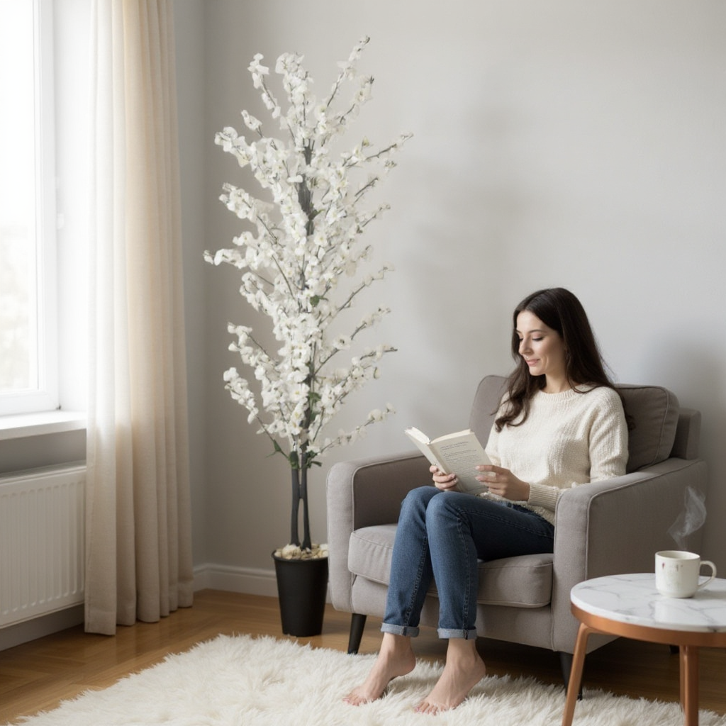 Artificial White Apricot Tree