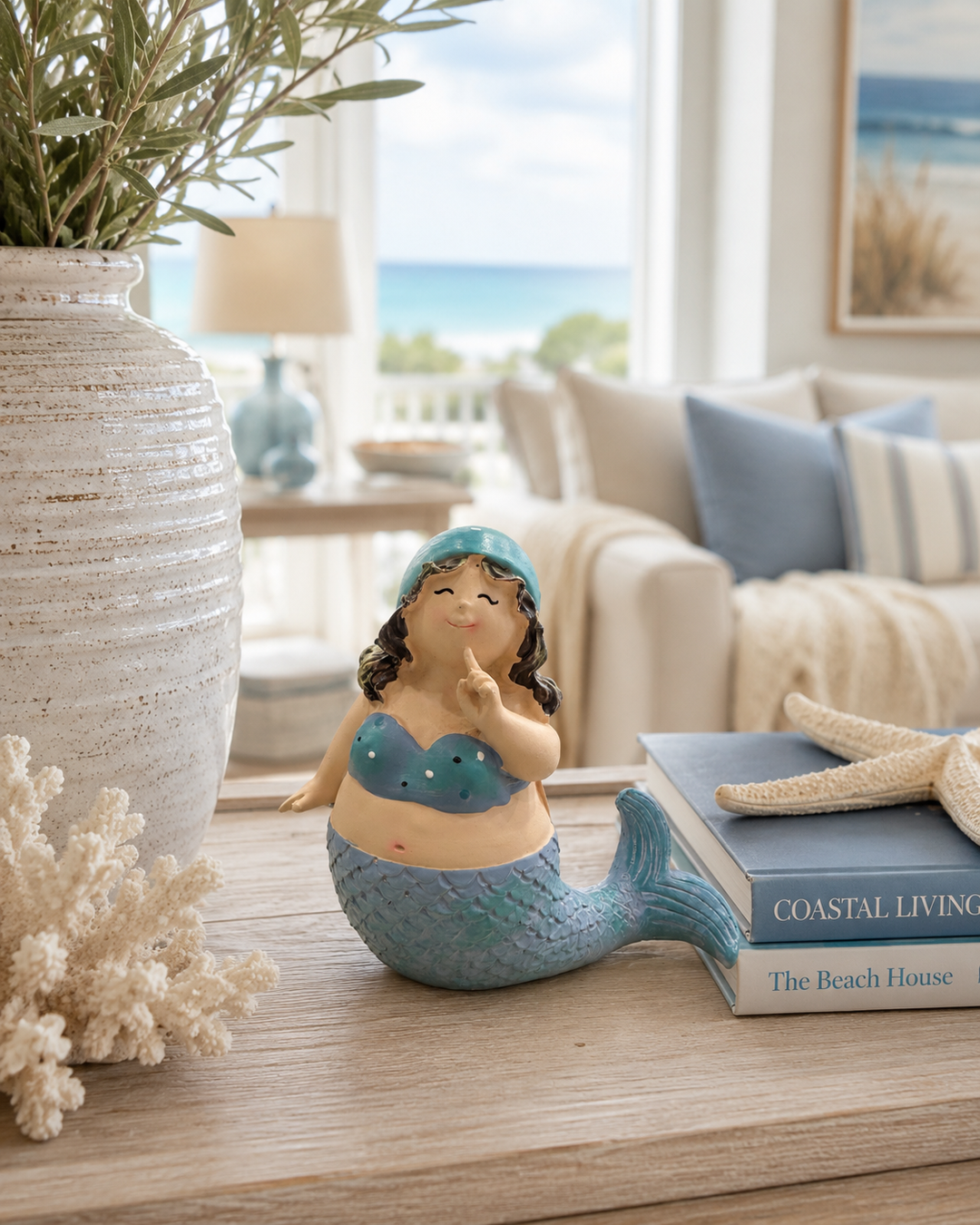 Playful Mermaid Statue
