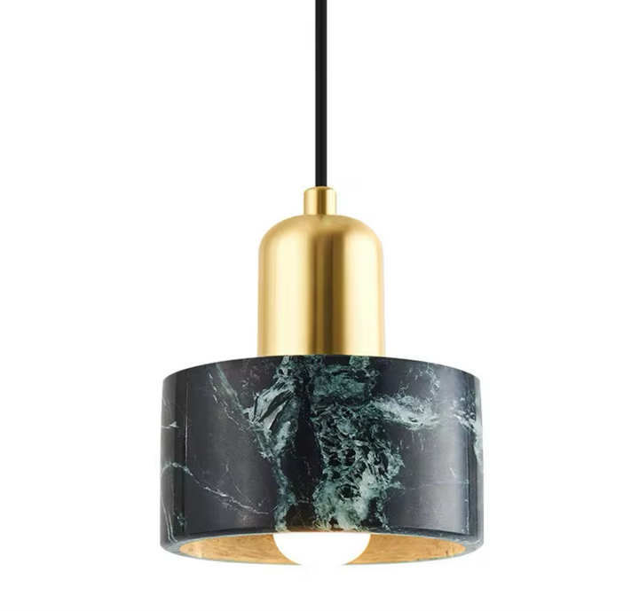 Modern Ceiling Spotlight with Marble and Gold Accents