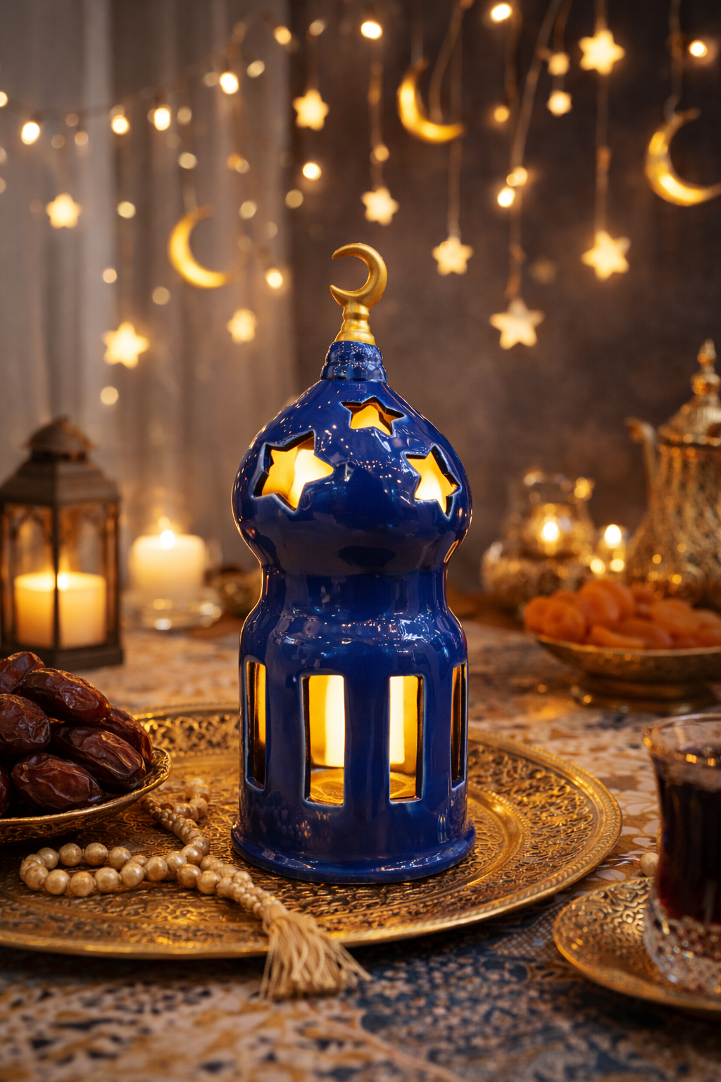 Hilal Glow Ceramic Ramadan Lantern