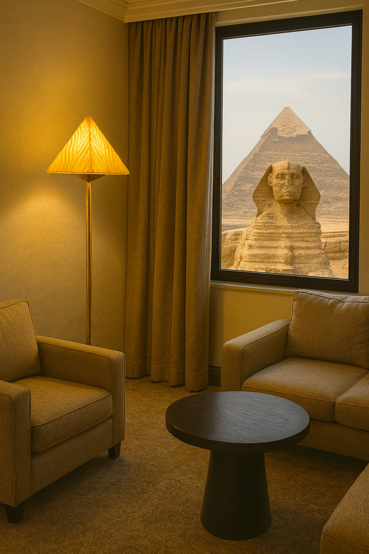 Modern Pyramid Shade Floor Lamp