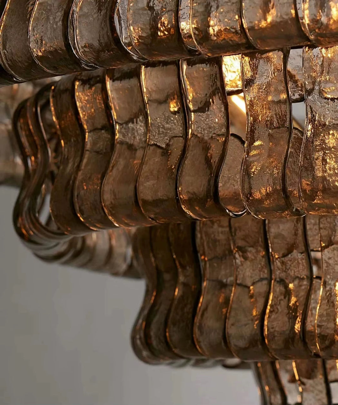 Smoke Murano Glass Chandelier