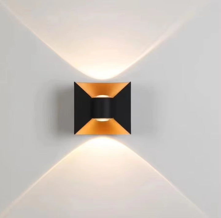 Geometric Black Wall Light