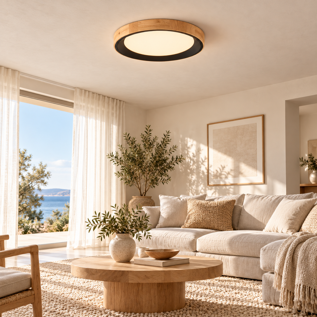 Modern Two-Tone Circular Ceiling Light