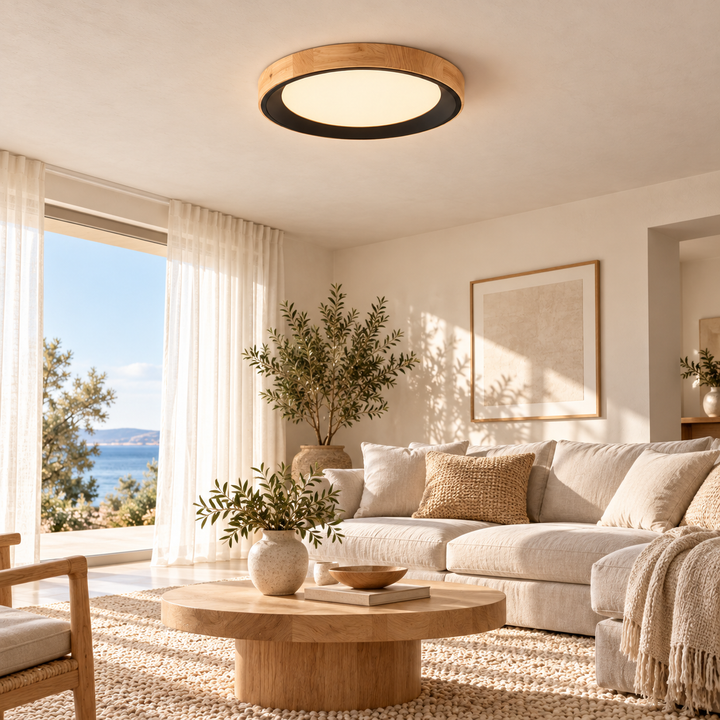 Modern Two-Tone Circular Ceiling Light
