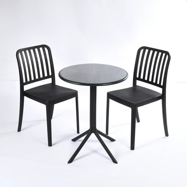2 Flexi- Chairs + Dot Round Table 60