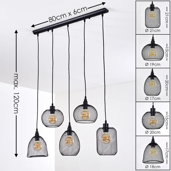 Industrial Multi-Mesh Pendant Light