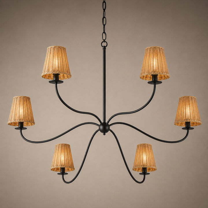 Minimalist Sprawling Chandelier for Living Room