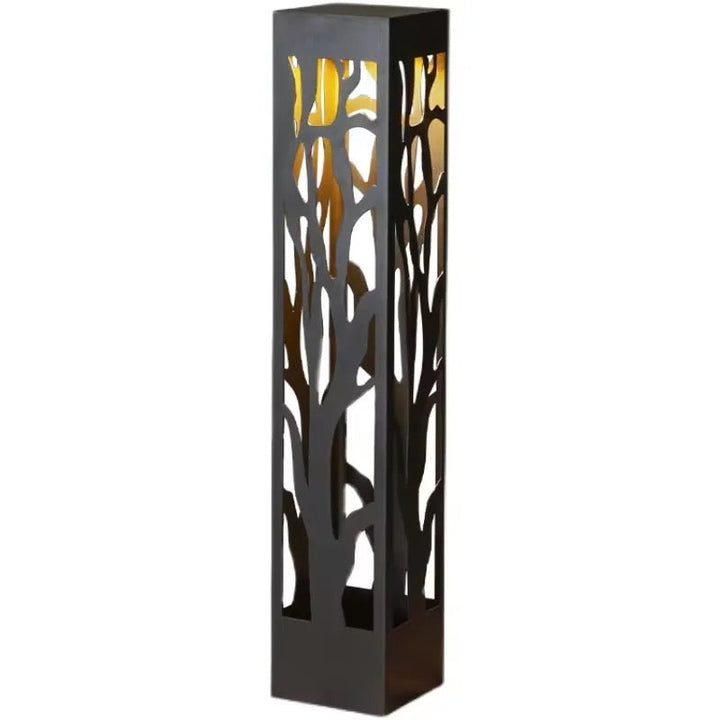 Decorative Cutout Pattern Bollard Light