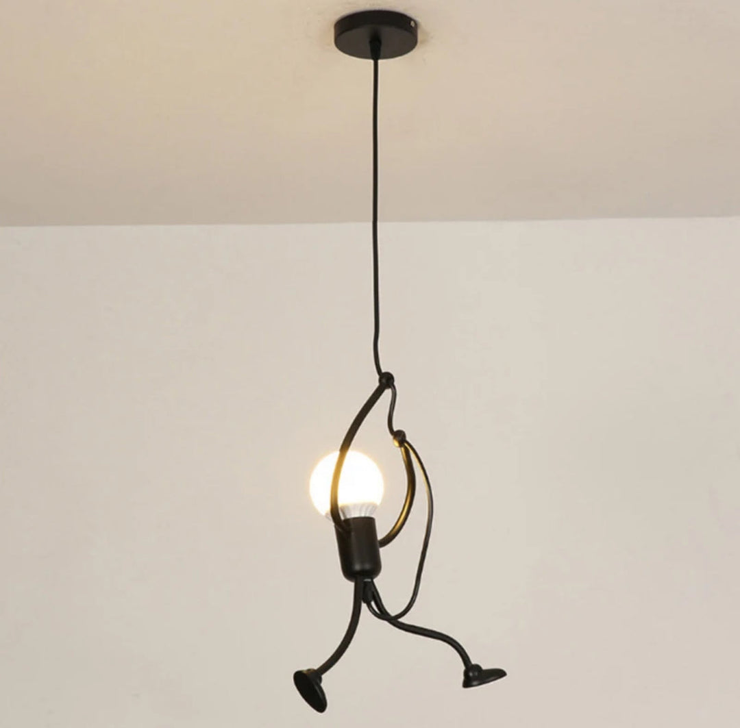 Playful Monkey Hanging Pendant Light