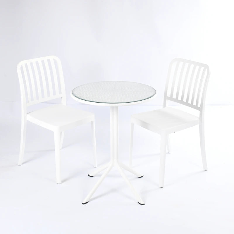 2 Flexi- Chairs + Dot Round Table 60