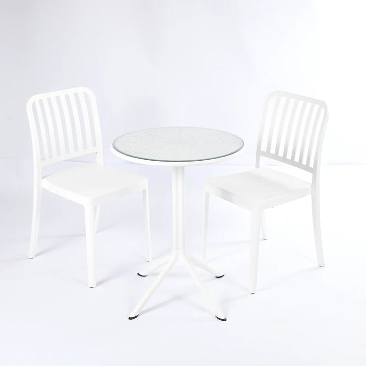 2 Flexi- Chairs + Dot Round Table 60