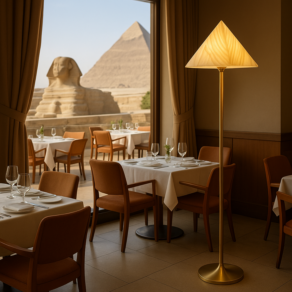 Modern Pyramid Shade Floor Lamp