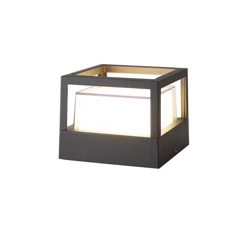 Modern Outdoor LED Wall Light in Black