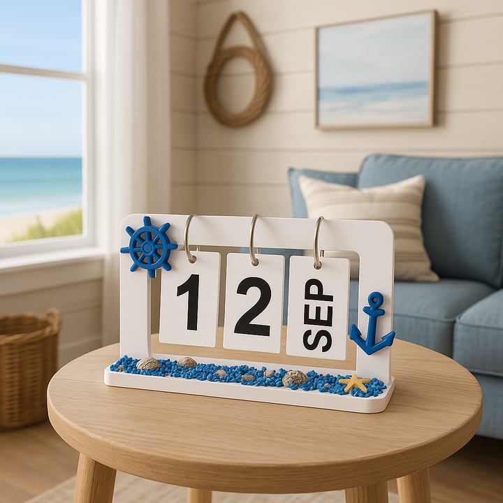 Nautical Desktop Perpetual Calendar