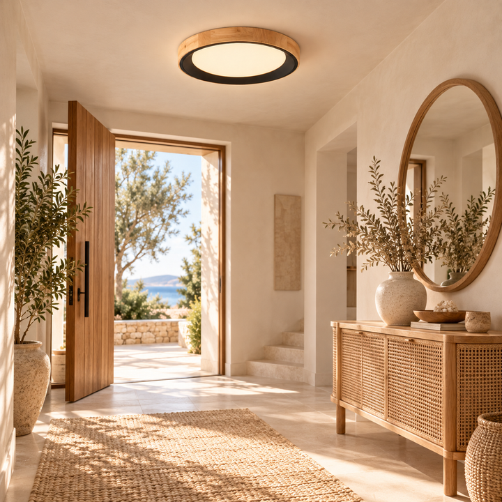 Modern Two-Tone Circular Ceiling Light