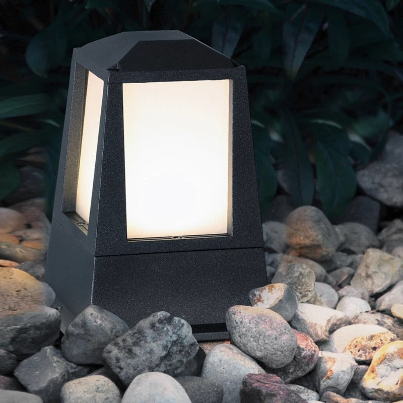 Modern Outdoor Lantern Bollard Light